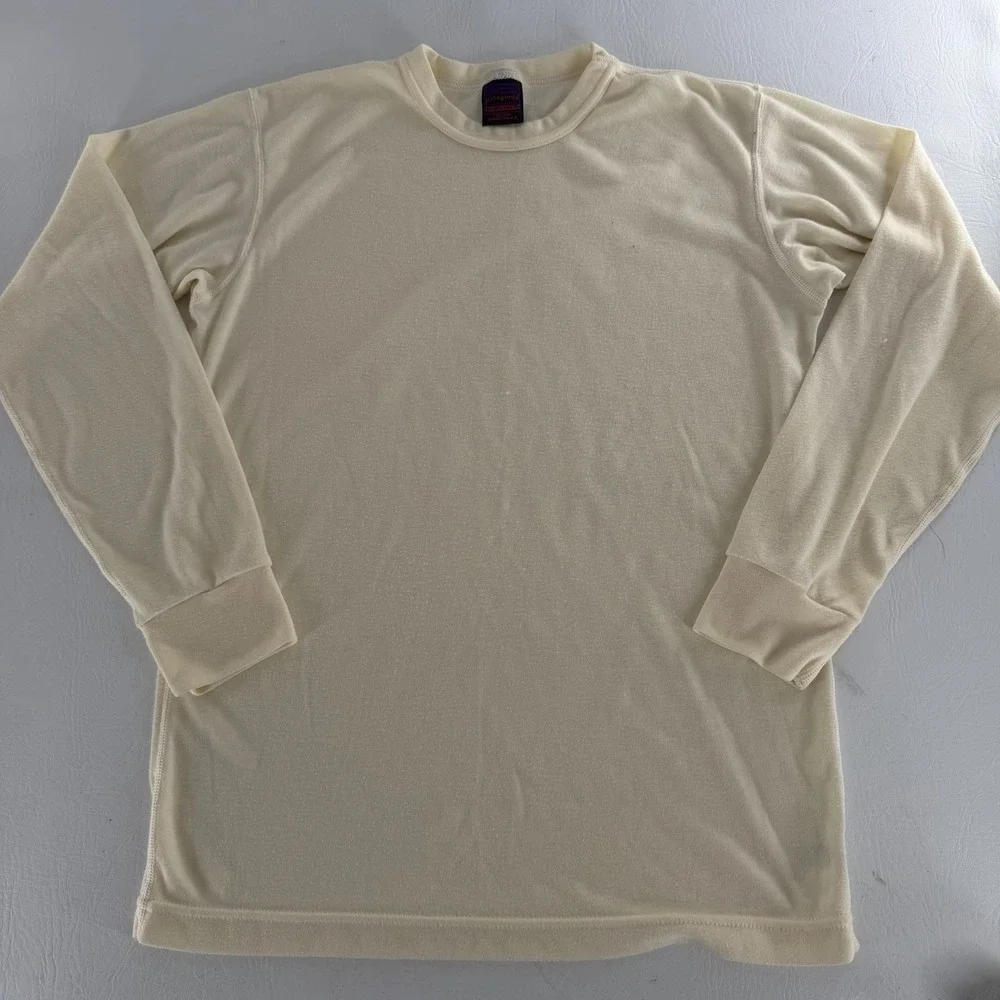 Vintage 1990s Patagonia Capilene Long Sleeve Undershirt Single Stitch Medium USA